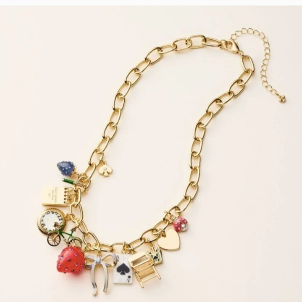 Kate Spade x Target Charm Necklace - NEW w/tags - Limited Edition